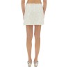 MINI SKIRT WITH FLORAL APPLIQUÉS