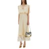 MIDI DRESS WITH LACE INLAYS