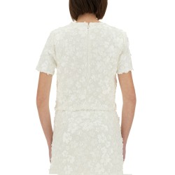 TOP WITH FLORAL APPLIQUÉS