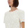 TOP WITH FLORAL APPLIQUÉS