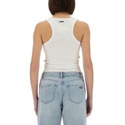KNIT TANK TOP WITH FRONT LACING