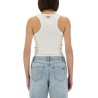 KNIT TANK TOP WITH FRONT LACING