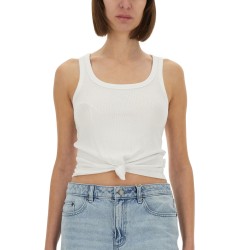 KNIT TANK TOP WITH FRONT LACING
