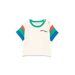 COLOR BLOCK KNITTED T-SHIRT
