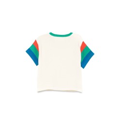 COLOR BLOCK KNITTED T-SHIRT