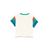 COLOR BLOCK KNITTED T-SHIRT