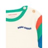 COLOR BLOCK KNITTED T-SHIRT
