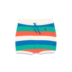 STRIPED KNITTED SHORTS