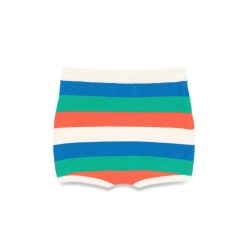 STRIPED KNITTED SHORTS