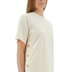T-SHIRT WITH SIDE BUTTONS