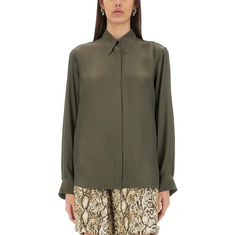 SILK BLEND SATIN SHIRT