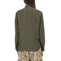 SILK BLEND SATIN SHIRT