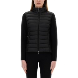 PADDED JACKET WITH KNITTED SLEEVES