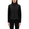PADDED JACKET WITH KNITTED SLEEVES