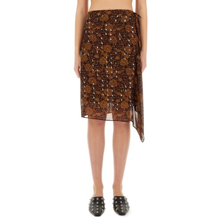 SKIRT WITH PRINT AND APPLIQUÉ