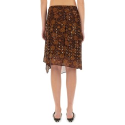 SKIRT WITH PRINT AND APPLIQUÉ
