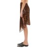SKIRT WITH PRINT AND APPLIQUÉ