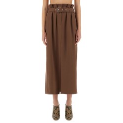 WOOL SKIRT WITH BELT