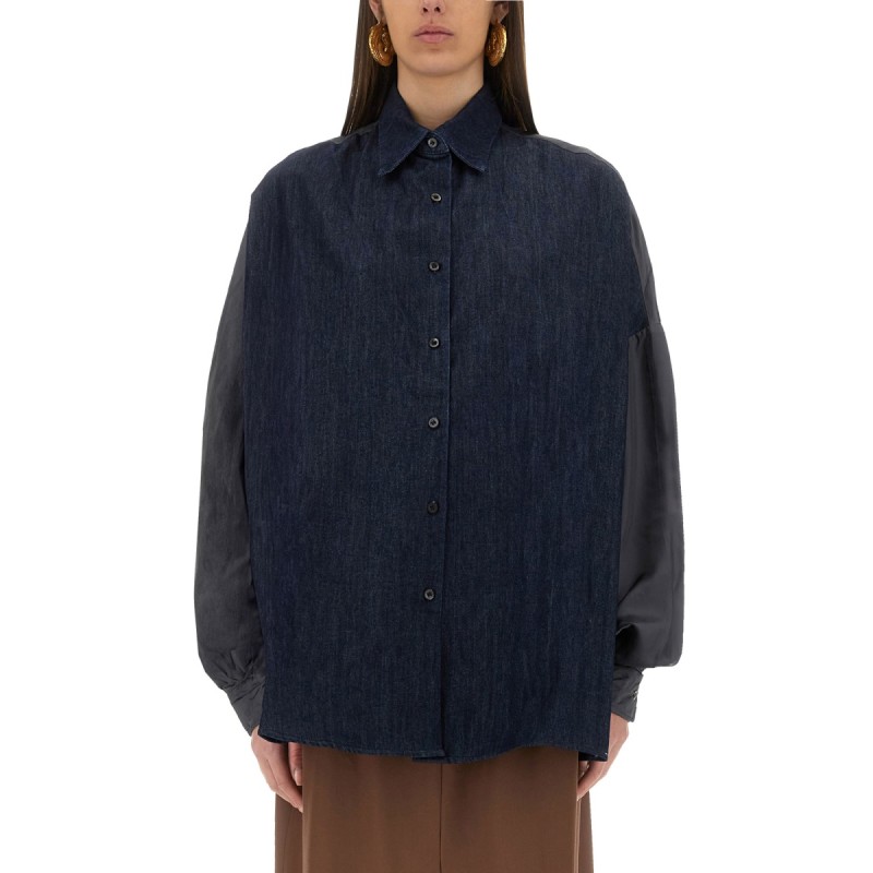 CONTRASTING DENIM SHIRT