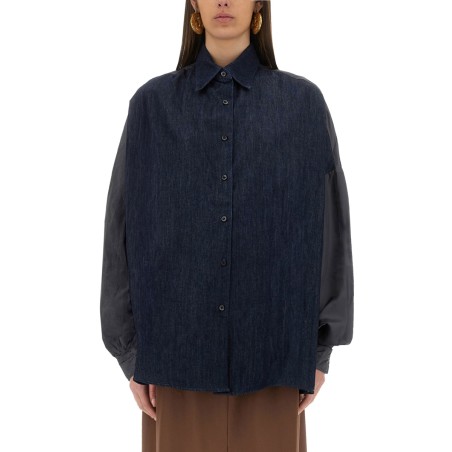 CONTRASTING DENIM SHIRT