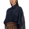 CONTRASTING DENIM SHIRT