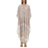 LONG CAFTAN WITH ZIG ZAG LAMÉ 3D