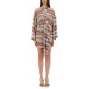 VISCOSE LAMÉ LACE KIMONO COVER-UP
