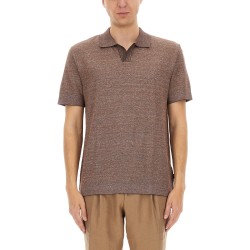 POLO SHIRT IN COTTON, LINEN AND SILK