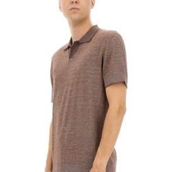 POLO SHIRT IN COTTON, LINEN AND SILK