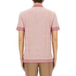 POLO SHIRT IN COTTON, LINEN AND SILK