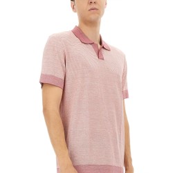 POLO SHIRT IN COTTON, LINEN AND SILK