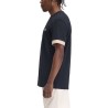 T-SHIRT WITH STRIPED MANIHE BORDER