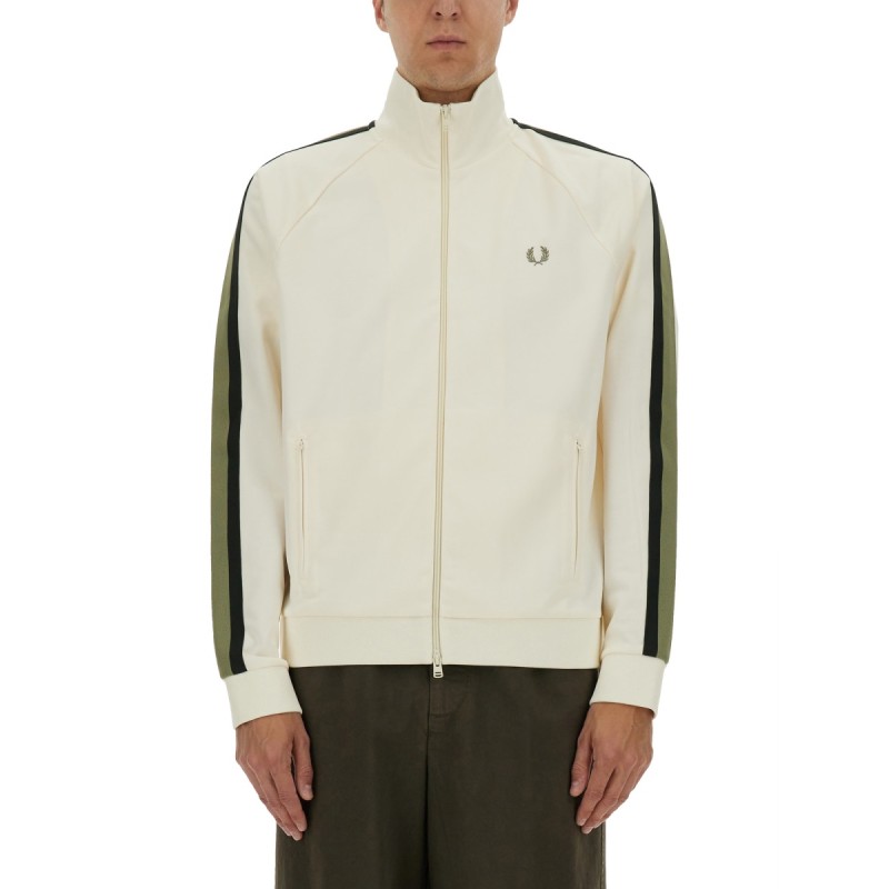 TRACK JACKET WITH TWO-COLOR WEBBING