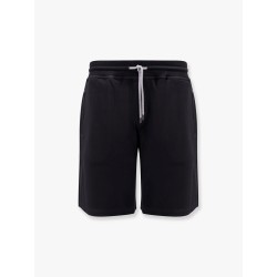 Cotton blend jogger bermuda shorts