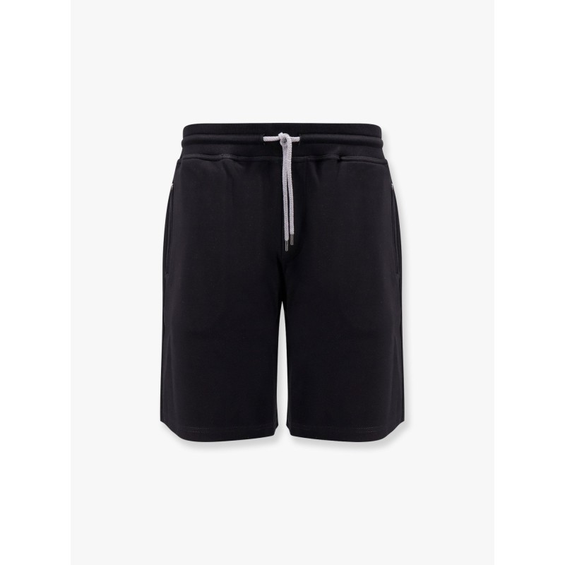 Cotton blend jogger bermuda shorts
