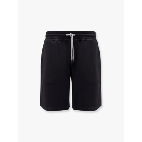 Cotton blend jogger bermuda shorts