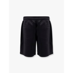 Cotton blend jogger bermuda shorts