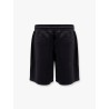 Cotton blend jogger bermuda shorts