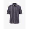 Cotton shirt with striped motif