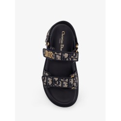 Dioract cotton sandals with Dior Oblique motif
