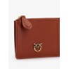Leather wallet with Love Birds logo