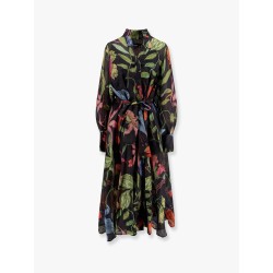 Artemisia ramie long dress with cotton petticoat