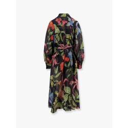 Artemisia ramie long dress with cotton petticoat