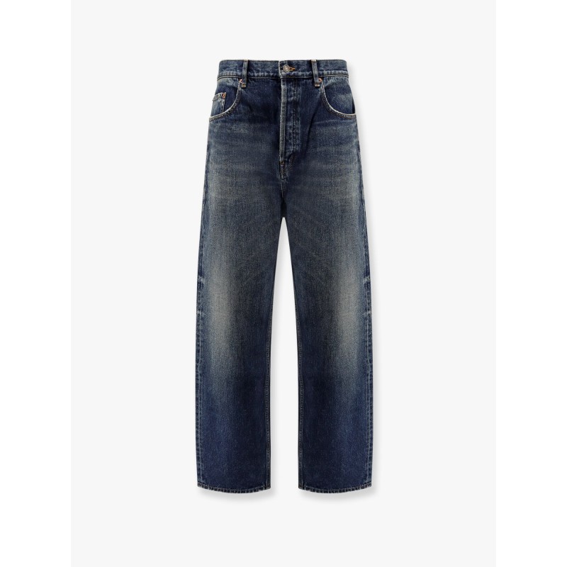 High-rise jeans in heritage vintage blue denim