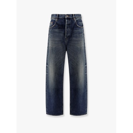 High-rise jeans in heritage vintage blue denim
