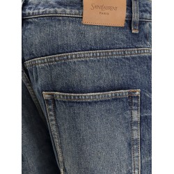 High-rise jeans in heritage vintage blue denim