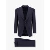 Wool suit with wide lapel