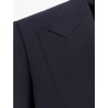 Wool suit with wide lapel
