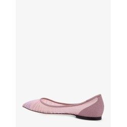 Love Flat glittered tulle ballerinas