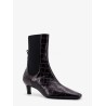 The Mid Heel Boot leather boots with croco effect
